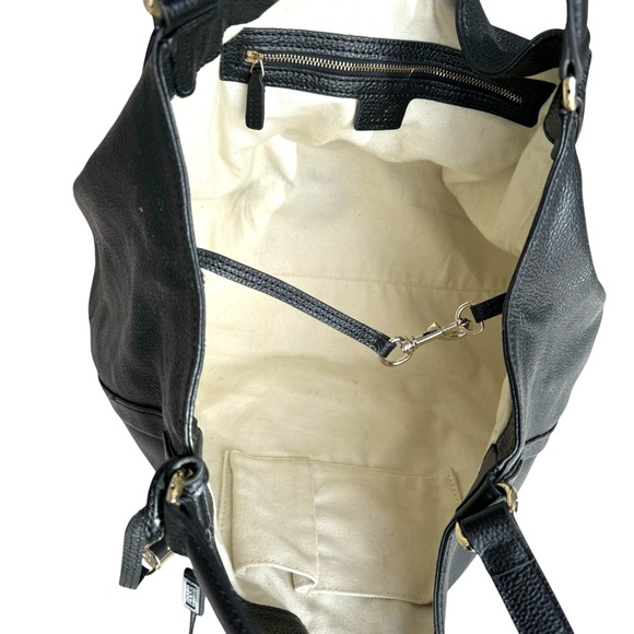 GUCCI Soho Large Black Pebbled Leather Tote Bag Shoulder Bag Women’s - Picture 13 of 17